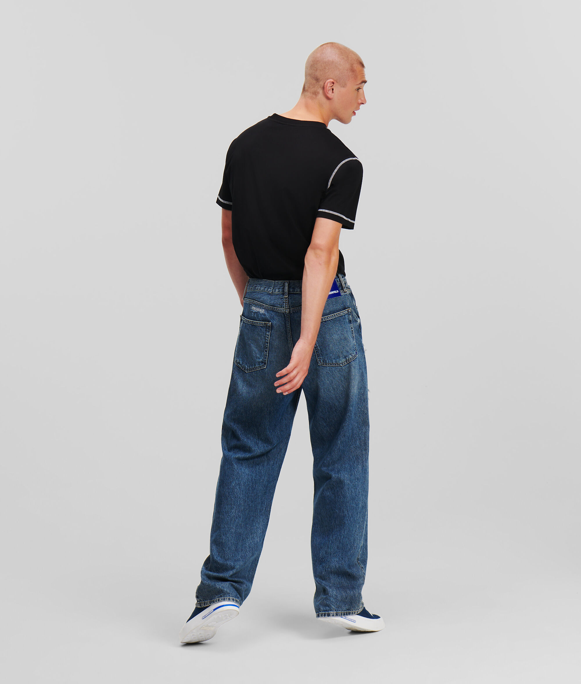 (image for) High Quality KLJ DISTRESSED RELAXED JEANS